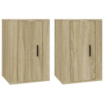 Wall Mounted TV Cabinets 2 pcs Sonoma Oak 40x34.5x60 cm - Bargainia.com - 