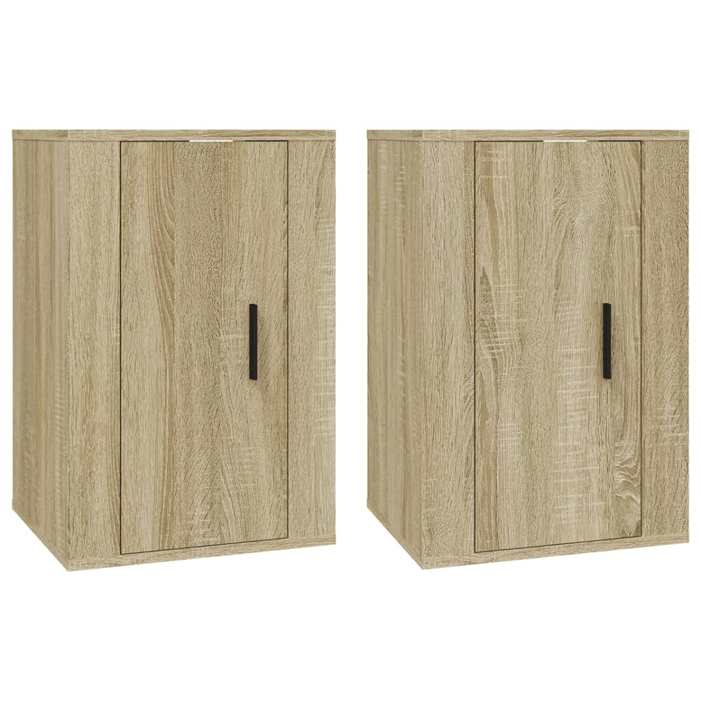 Wall Mounted TV Cabinets 2 pcs Sonoma Oak 40x34.5x60 cm - Bargainia.com - 