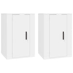 Wall Mounted TV Cabinets 2 pcs White 40x34.5x60 cm - Bargainia.com - 