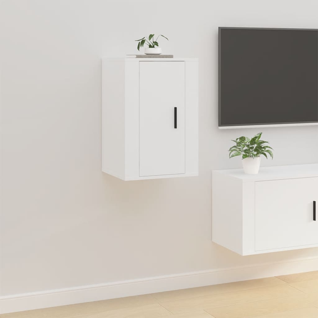 Wall Mounted TV Cabinets 2 pcs White 40x34.5x60 cm - Bargainia.com - 