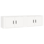 Wall - mounted TV Cabinets 2 pcs White 80x34.5x40 cm - Bargainia.com - 