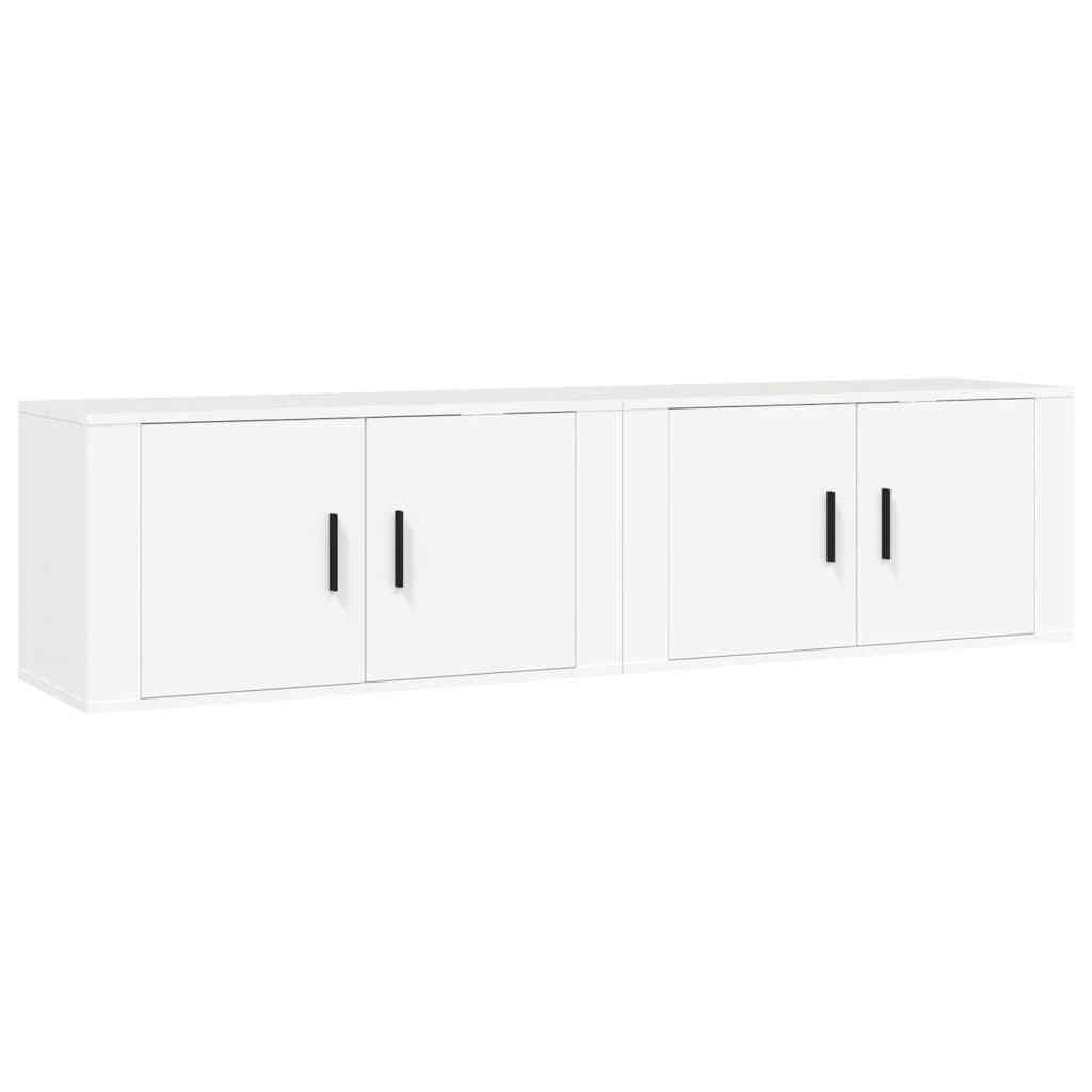 Wall - mounted TV Cabinets 2 pcs White 80x34.5x40 cm - Bargainia.com - 8720845898342 - 3188350
