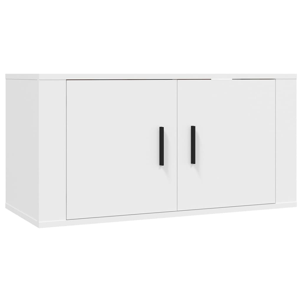 Wall - mounted TV Cabinets 2 pcs White 80x34.5x40 cm - Bargainia.com - 