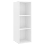 Wall - mounted TV Cabinets 2 pcs White Engineered Wood - Bargainia.com - 