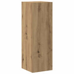 Wall Mounted TV cabinets 3 pcs Artisan Oak Engineered Wood - Bargainia.com - 