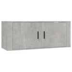 Wall - mounted TV Cabinets 3 pcs Concrete Grey 100x34.5x40 cm - Bargainia.com - 