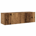 Wall Mounted TV cabinets 3 pcs Old Wood Engineered Wood - Bargainia.com - 