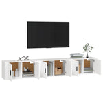 Wall - mounted TV Cabinets 3 pcs White 80x34.5x40 cm - Bargainia.com - 