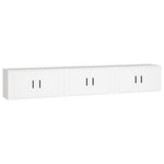 Wall - mounted TV Cabinets 3 pcs White 80x34.5x40 cm - Bargainia.com - 