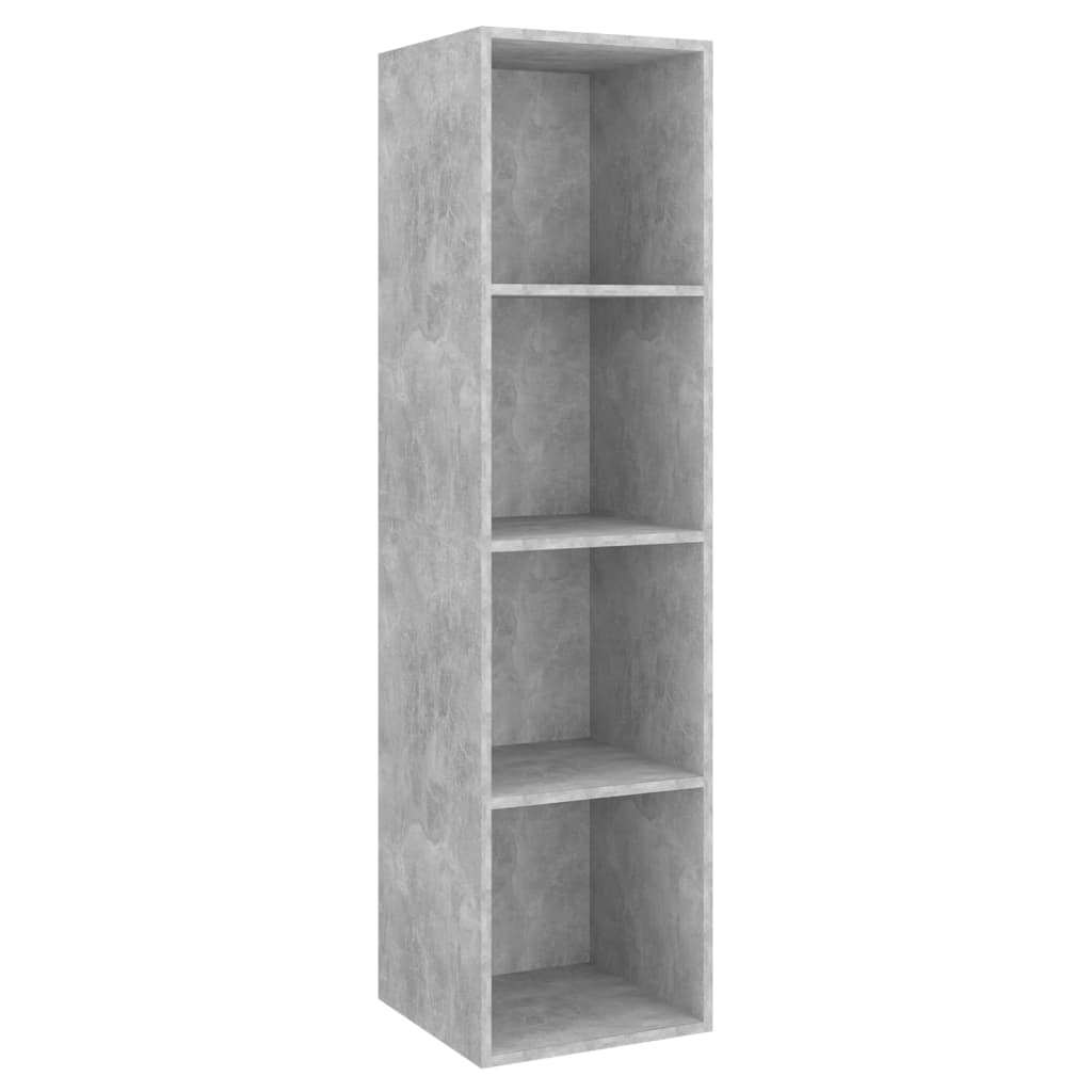 Wall - mounted TV Cabinets 4 pcs Concrete Grey Engineered Wood - Bargainia.com - 