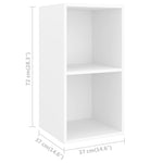 Wall - mounted TV Cabinets 4 pcs White Engineered Wood - Bargainia.com - 