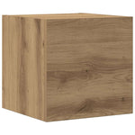 Wall Mounted TV cabinets 8 pcs Artisan Oak Engineered Wood - Bargainia.com - 