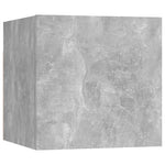 Wall Mounted TV Cabinets 8 pcs Concrete Grey 30.5x30x30 cm - Bargainia.com - 