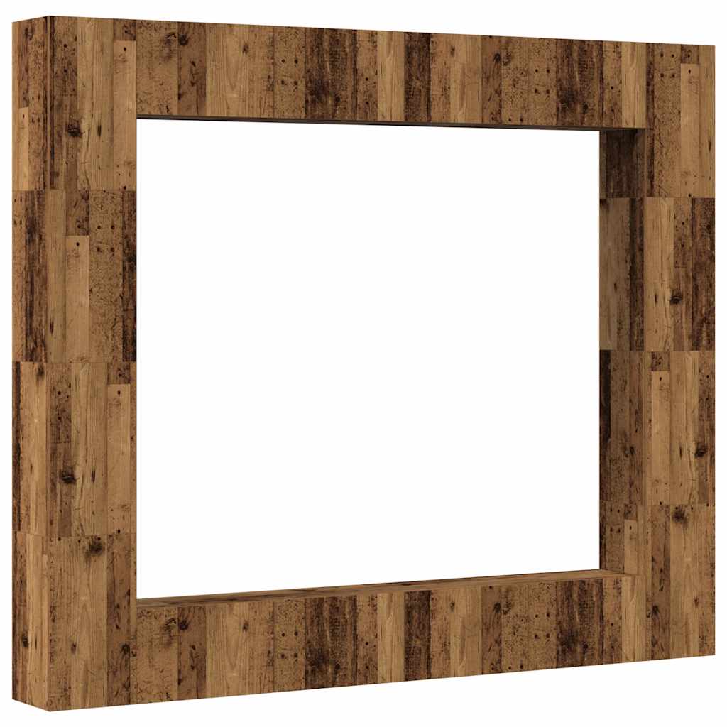 Wall Mounted TV cabinets 8 pcs Old Wood Engineered Wood - Bargainia.com - 8721158759535 - 3328955
