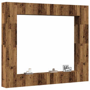 Wall Mounted TV cabinets 8 pcs Old Wood Engineered Wood - Bargainia.com - 8721158759535 - 3328955
