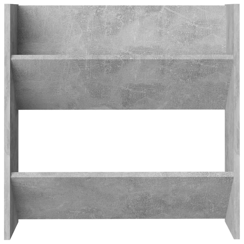 Wall Shoe Cabinet Concrete Grey 60x18x60 cm Engineered Wood - Bargainia.com - 