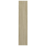 Wall Shoe Cabinet Sonoma Oak 60x18x90 cm Engineered Wood - Bargainia.com - 