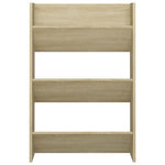 Wall Shoe Cabinet Sonoma Oak 60x18x90 cm Engineered Wood - Bargainia.com - 