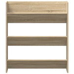 Wall Shoe Cabinet Sonoma Oak 80x18x90 cm Engineered Wood - Bargainia.com - 