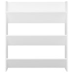 Wall Shoe Cabinet White 80x18x90 cm Engineered Wood - Bargainia.com - 
