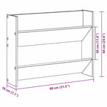 Wall Shoe Cabinet with Shelf Other Black oak Engineered wood - Bargainia.com - 