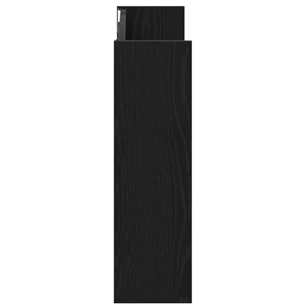 Wall Shoe Cabinet with Shelf Other Black oak Engineered wood - Bargainia.com - 