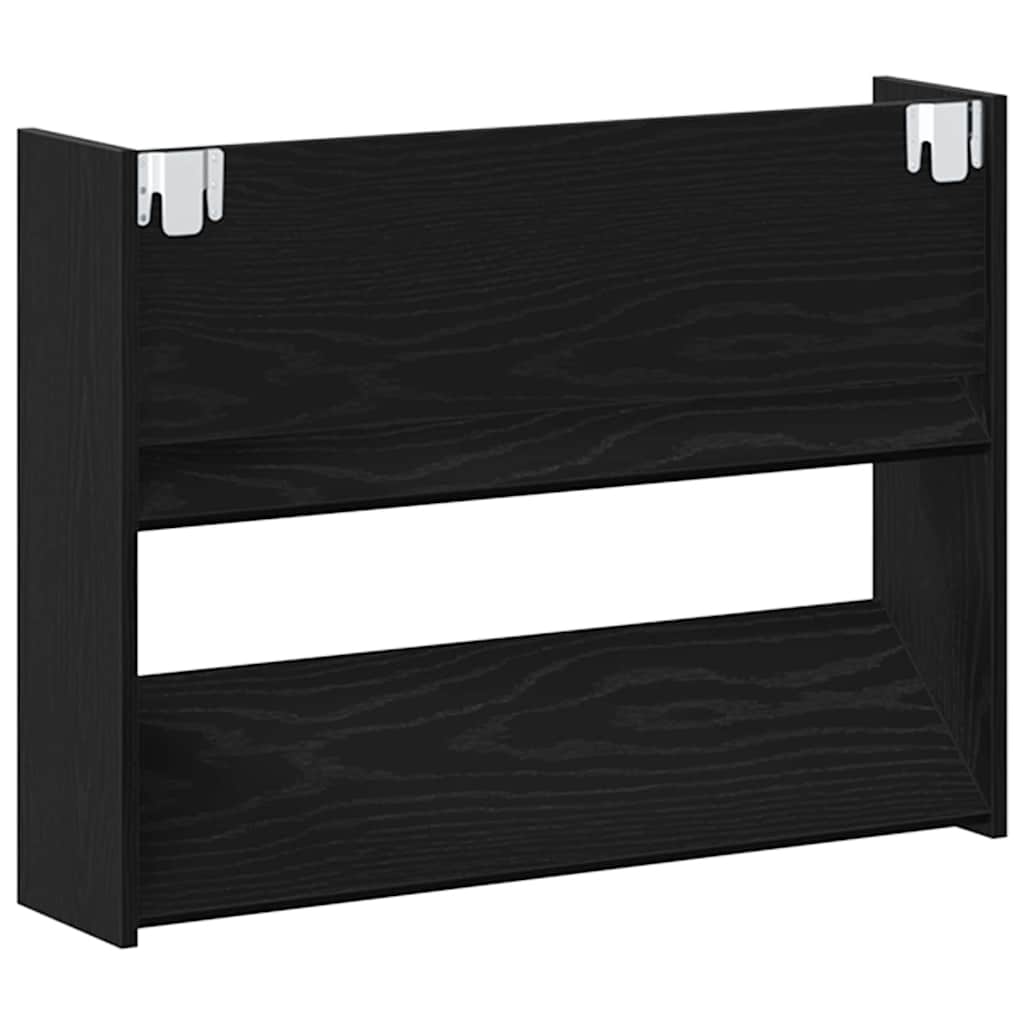 Wall Shoe Cabinet with Shelf Other Black oak Engineered wood - Bargainia.com - 