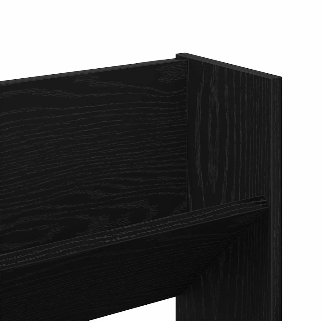 Wall Shoe Cabinet with Shelf Other Black oak Engineered wood - Bargainia.com - 