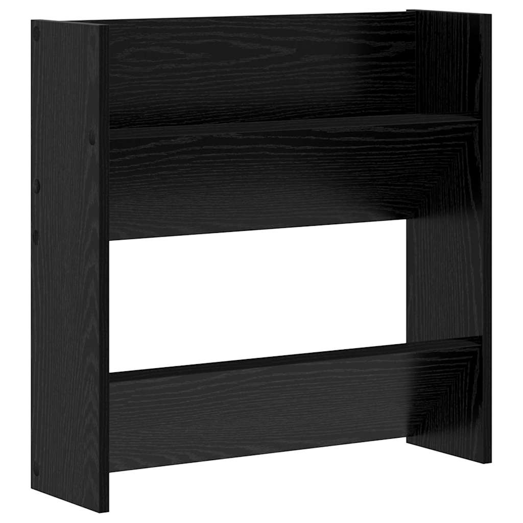 Wall Shoe Cabinet with Shelf Other Black oak Engineered wood - Bargainia.com - 