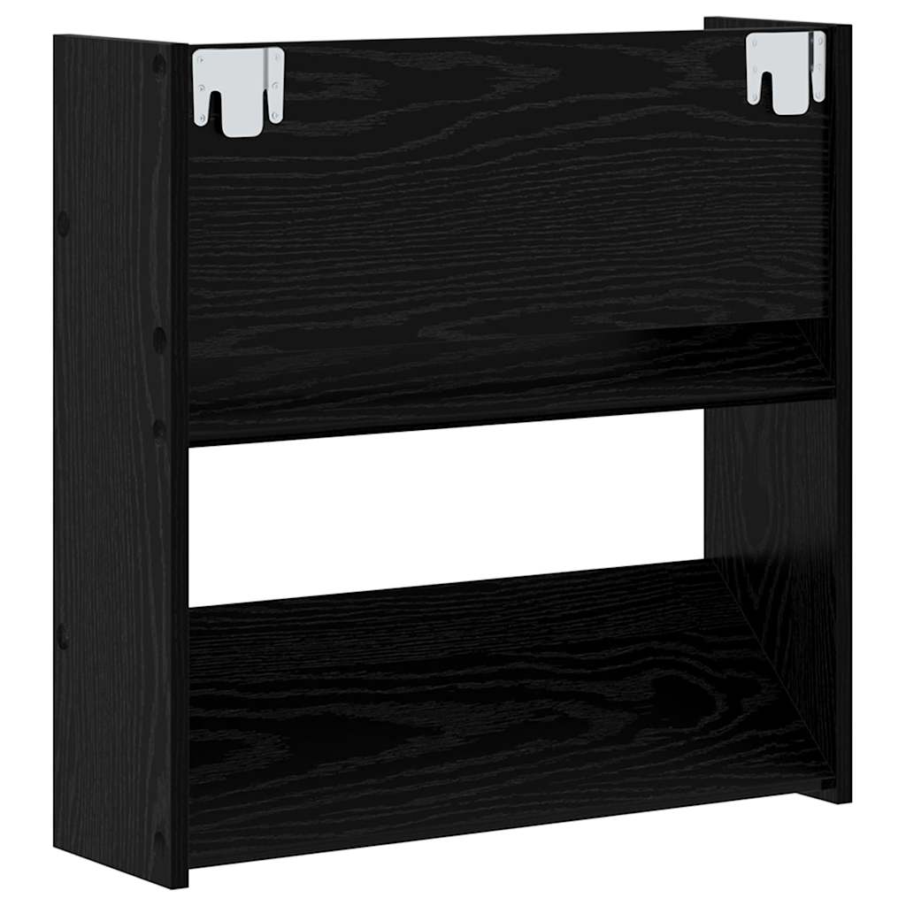 Wall Shoe Cabinet with Shelf Other Black oak Engineered wood - Bargainia.com - 