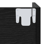 Wall Shoe Cabinet with Shelf Other Black oak Engineered wood - Bargainia.com - 