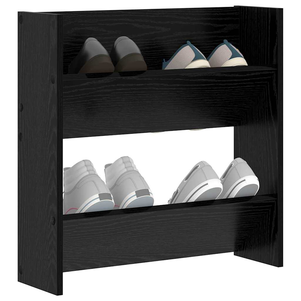 Wall Shoe Cabinet with Shelf Other Black oak Engineered wood - Bargainia.com - 