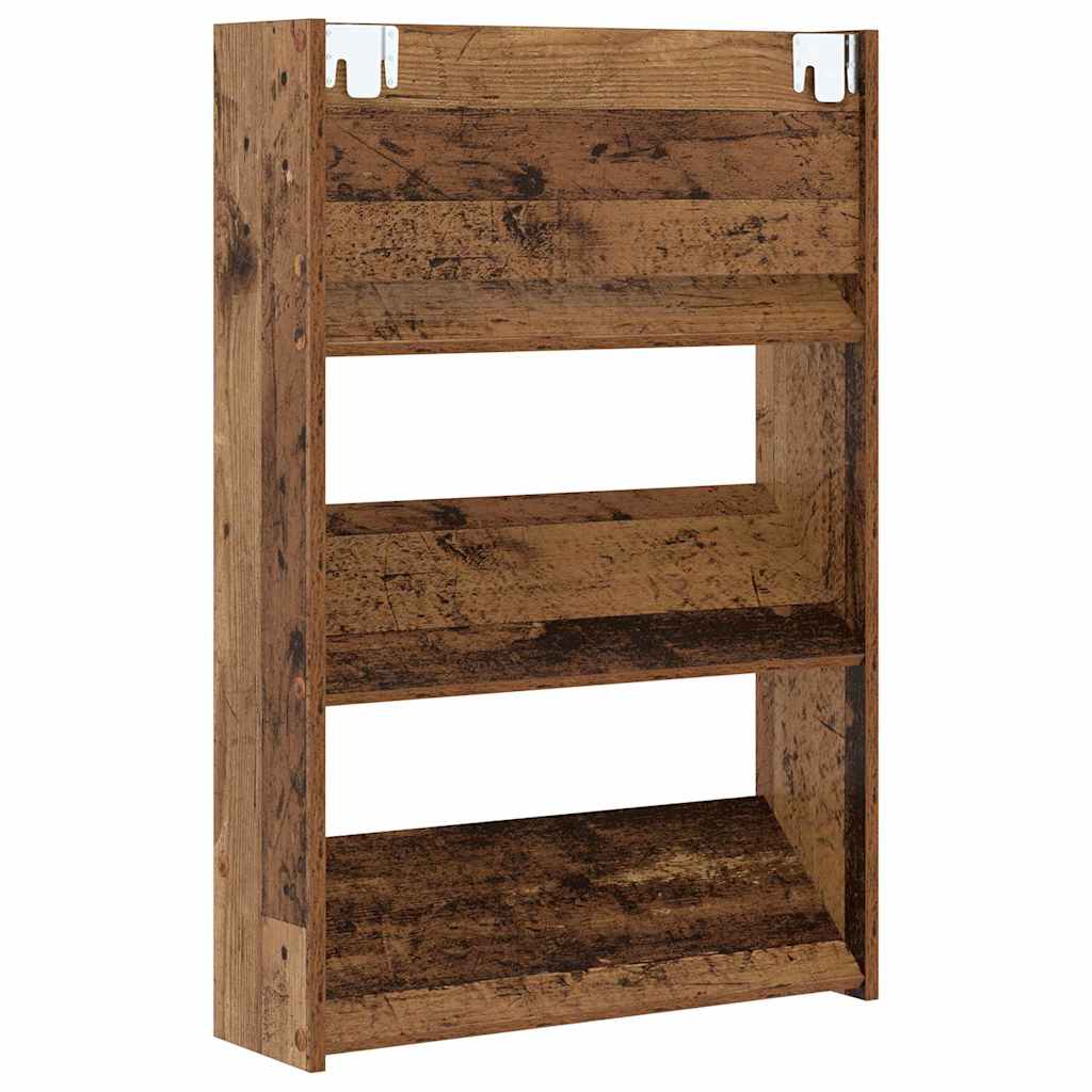 Wall Shoe Cabinet with Shelf Other Old wood Engineered wood - Bargainia.com - 