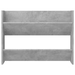 Wall Shoe Cabinets 2 pcs Concrete Grey 80x18x60 cm Engineered Wood - Bargainia.com - 