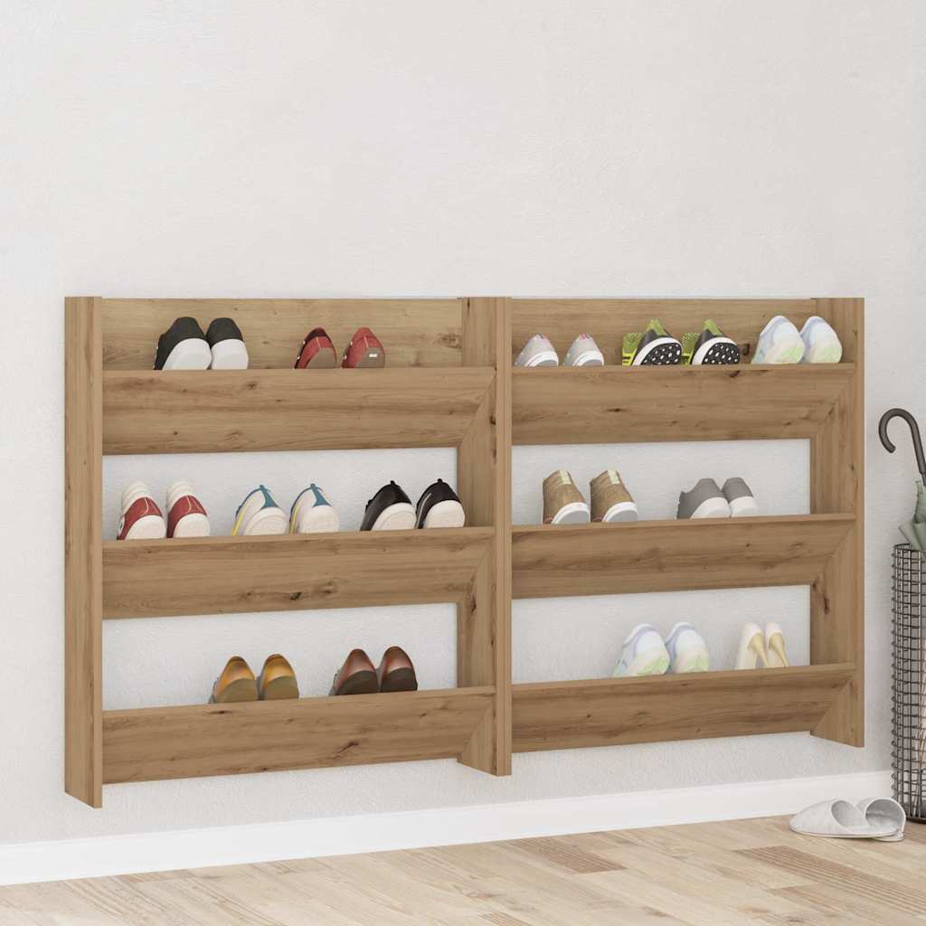 Wall Shoe Cabinets with Shelf Other Artisan oak Engineered wood - Bargainia.com - 