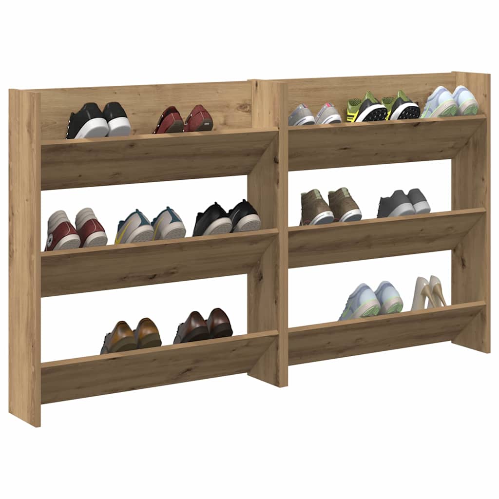 Wall Shoe Cabinets with Shelf Other Artisan oak Engineered wood - Bargainia.com - 