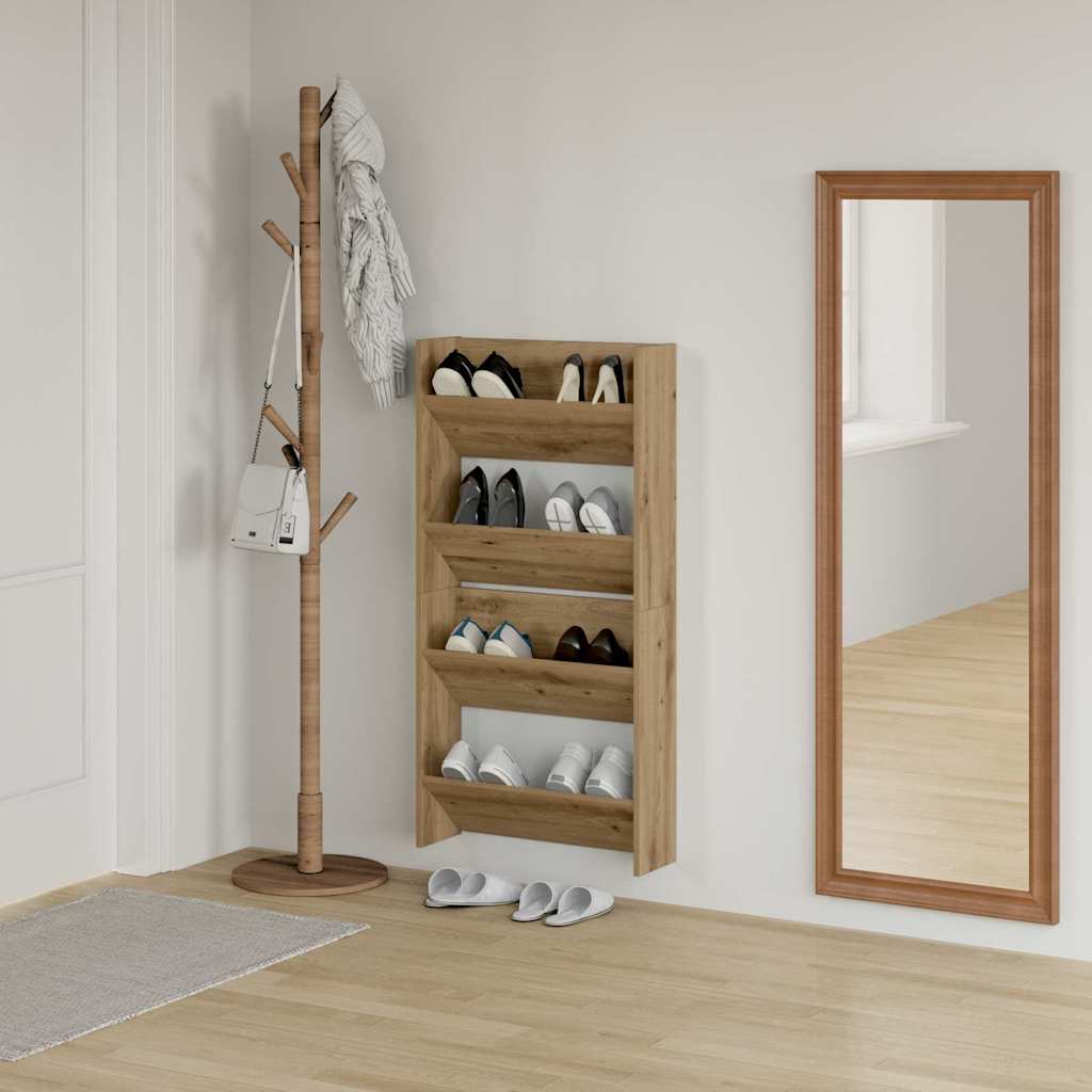 Wall Shoe Cabinets with Shelf Other Artisan oak Engineered wood - Bargainia.com - 