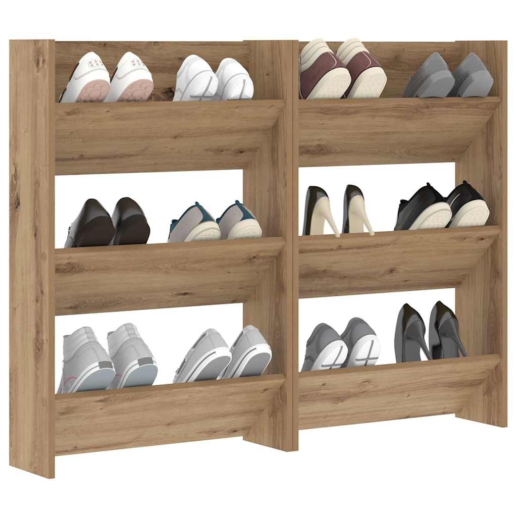 Wall Shoe Cabinets with Shelf Other Artisan oak Engineered wood - Bargainia.com - 
