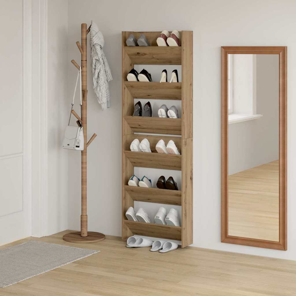 Wall Shoe Cabinets with Shelf Other Artisan oak Engineered wood - Bargainia.com - 