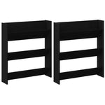 Wall Shoe Cabinets with Shelf Other Black oak Engineered wood - Bargainia.com - 