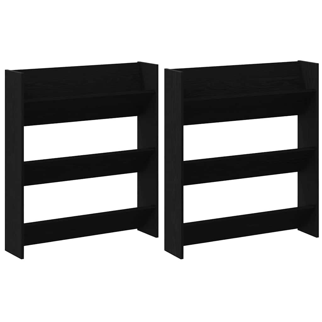 Wall Shoe Cabinets with Shelf Other Black oak Engineered wood - Bargainia.com - 