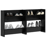 Wall Shoe Cabinets with Shelf Other Black oak Engineered wood - Bargainia.com - 