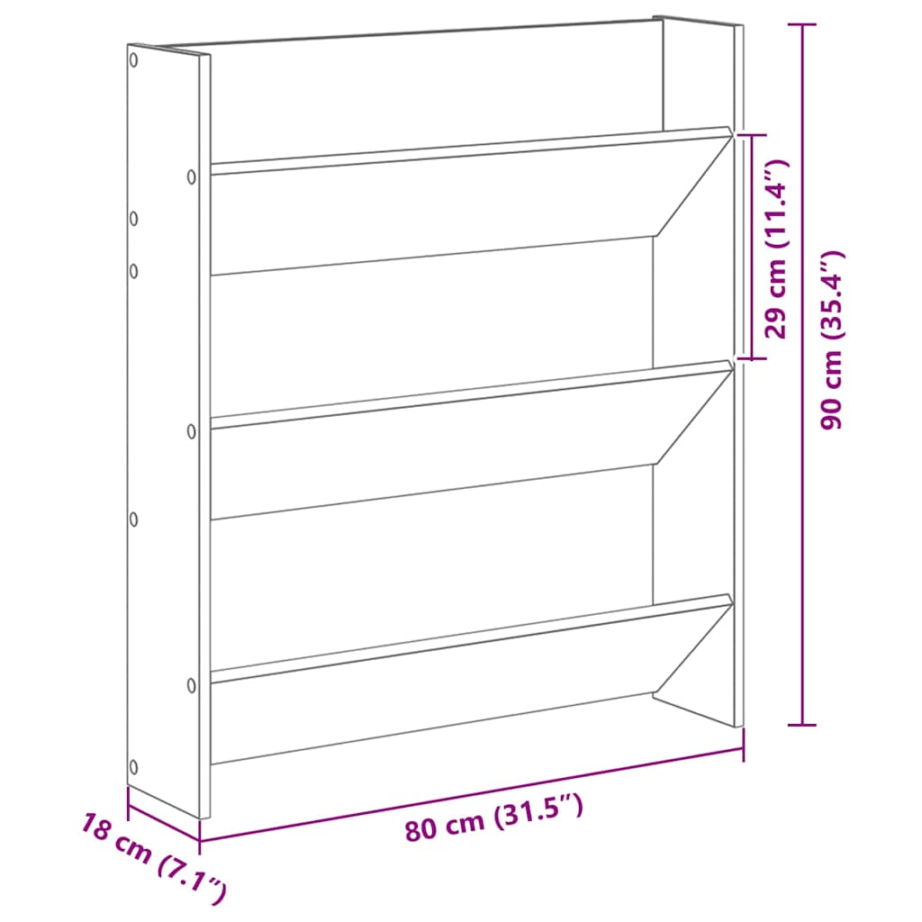 Wall Shoe Cabinets with Shelf Other Old wood Engineered wood - Bargainia.com - 