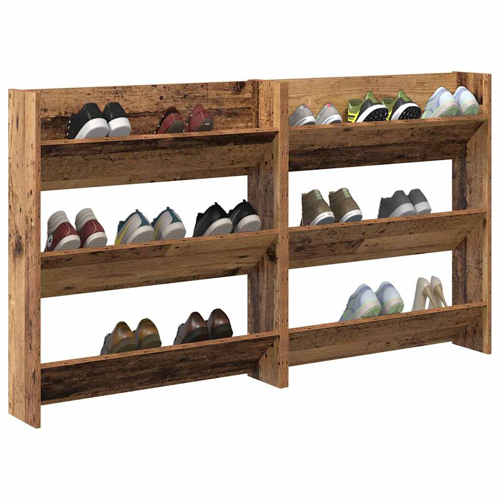 Wall Shoe Cabinets with Shelf Other Old wood Engineered wood - Bargainia.com - 