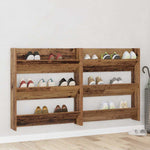 Wall Shoe Cabinets with Shelf Other Old wood Engineered wood - Bargainia.com - 