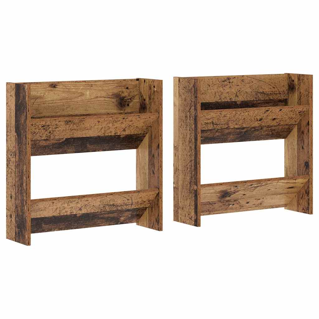 Wall Shoe Cabinets with Shelf Other Old wood Engineered wood - Bargainia.com - 