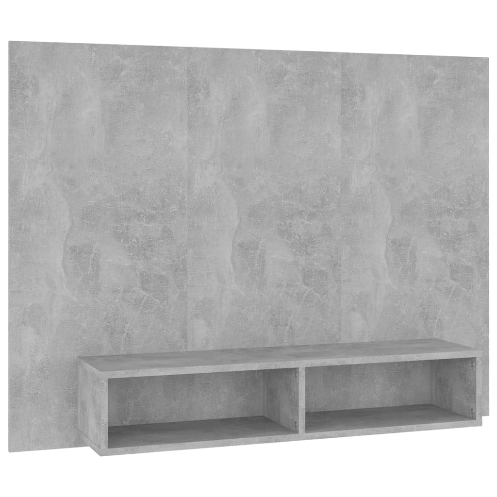 Wall TV Cabinet Concrete Grey 120x23.5x90 cm Engineered Wood - Bargainia.com - 8720286606131 - 808273