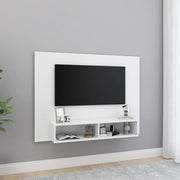 Wall TV Cabinet White 120x23.5x90 cm Engineered Wood - Bargainia.com - 8720286606094 - 808269