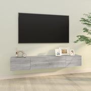 Wall TV Cabinets 2 pcs Grey Sonoma 100x30x30 cm Engineered Wood - Bargainia.com - 8720287087472 - 820467