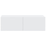 Wall TV Cabinets 2 pcs White 100x30x30 cm Engineered Wood - Bargainia.com - 